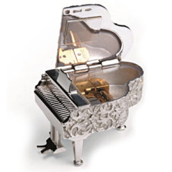 Reuge Piano silver music box