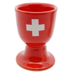 Egg cup Swiss cross