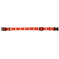 Dog collar with Swiss cross