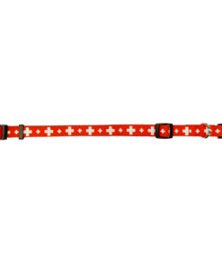 Collier de chien avec croix suisse