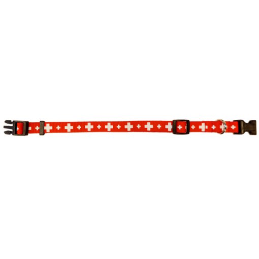 Collier de chien avec croix suisse