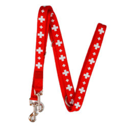 Swiss cross dog leash