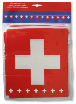 Chaine drapeau suisse décoration