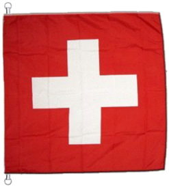 Bandera suiza para colgar