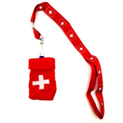 Swiss cross neck strap