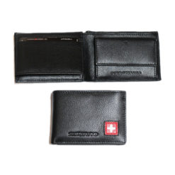 Swiss cross leather wallet