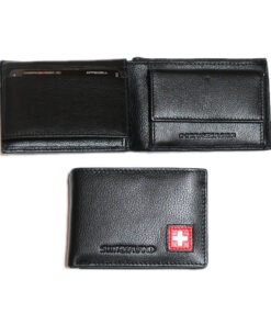 Porte monnaie cuir croix suisse