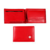 Swiss cross leather wallet