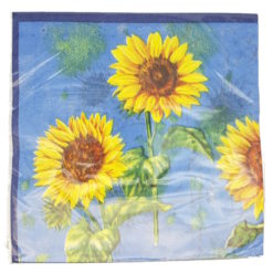 Swiss flower paper napkins