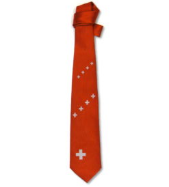 Cravate croix suisse