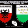 Sticker of Lausanne and Canton of Vaud