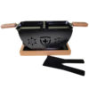 Raclette oven with candle