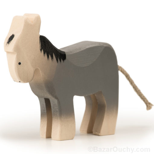 Swiss wooden toy donkey