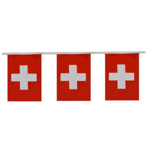 Schweizer Flaggenkette Girlande