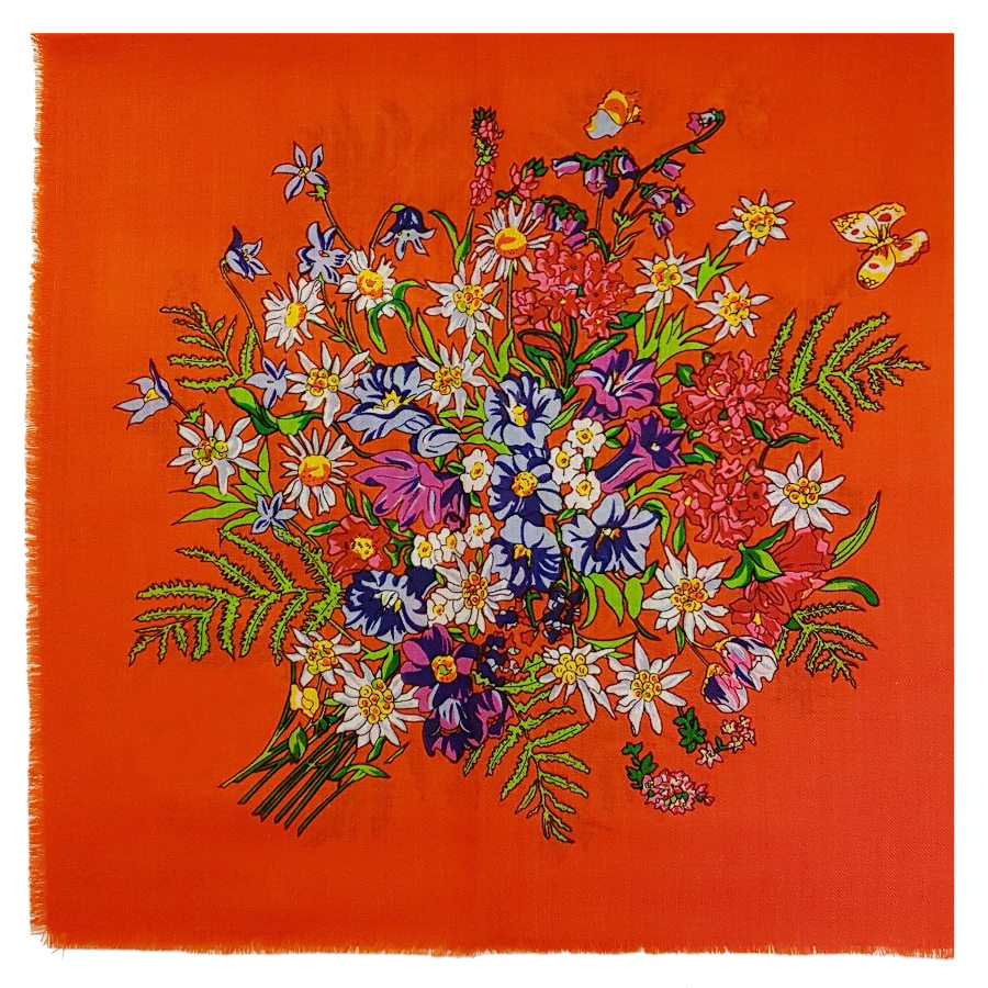 Serre-foulard Vintage Motif Edelweiss Relief Or - Accessoire Occasion, Sans Marque