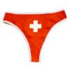 Swiss cross thong