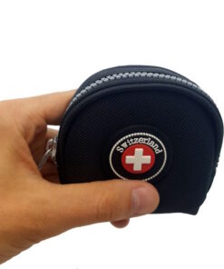 Porte monnaie croix suisse