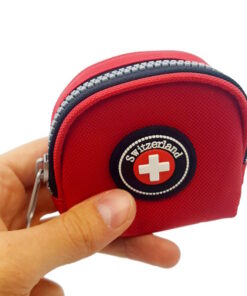 Porte monnaie croix suisse