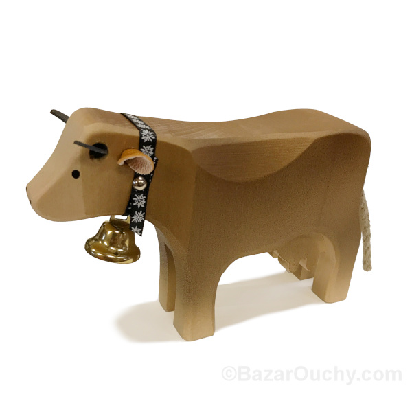 wooden cow toy