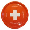 Red Swiss cross tray