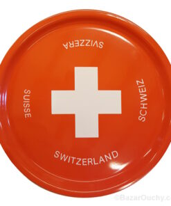 Plateau rouge croix suisse