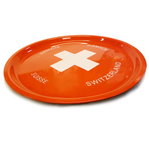 Swiss cross tray