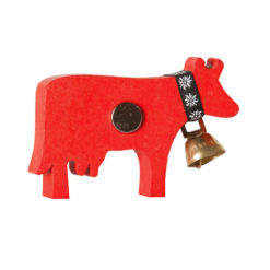 Wooden cow magnet magnet