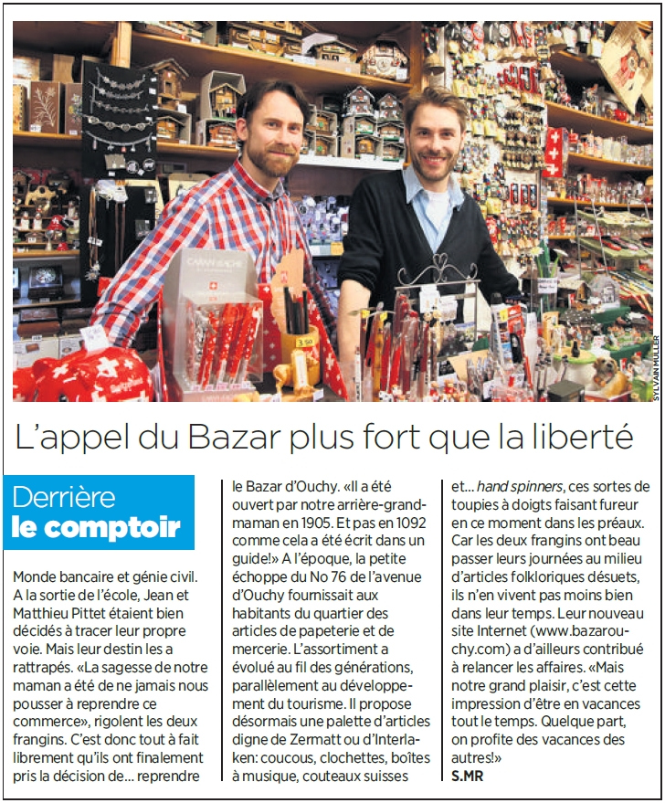 Bazar d'Ouchy Journal 24 heures