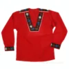 Chemise armailli rouge traditionnelle suisse