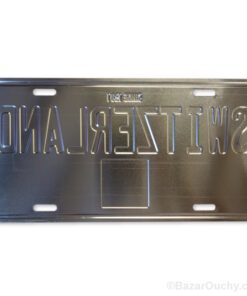 Plaque voiture suisse métal