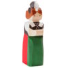 Wooden statue Swiss traditional costume