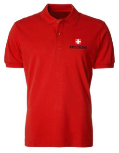 Swiss polo embroidered Swiss cross