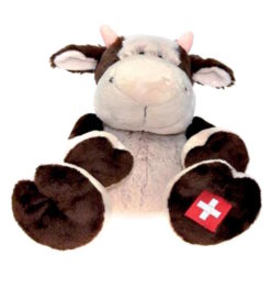 Mucca svizzera di peluche