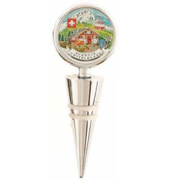 Swiss cross wine stopper