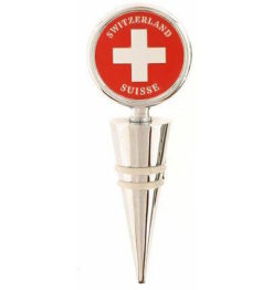 Swiss cross wine stopper