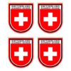 Etiqueta engomada de la cruz suiza