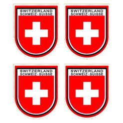 Swiss cross badge sticker