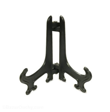Support Assiette Small Modern Noir - Pour Assiettes De 8 à 15 Cm De Diamètre