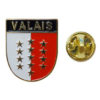 Valais flag pin