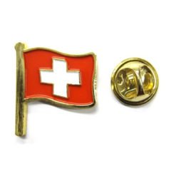 Swiss flag pin