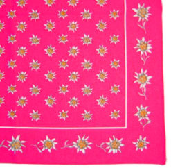 Foulard rose edelweiss