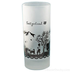 Schweizer Wasserglas-Poya-Decoupage