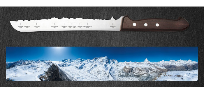 Panorama Knife - Silueta de cuchillo de montaña