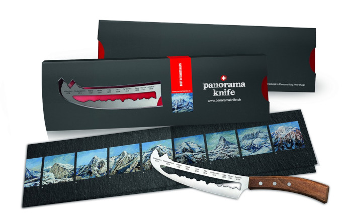 Panorama Knife - Silhouette mountain knife