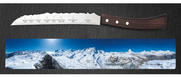 Coltello Panorama - Coltello da montagna Silhouette