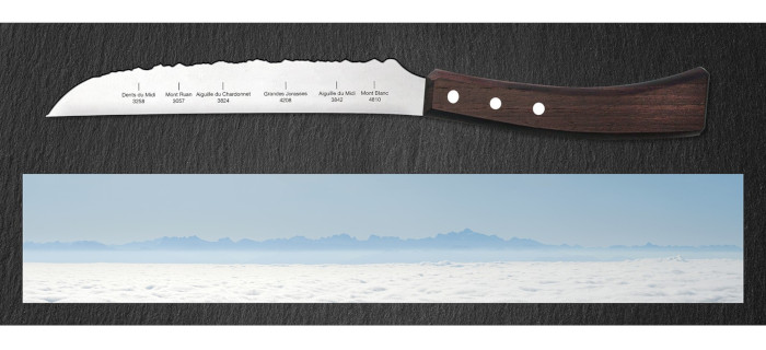 Panorama Knife - Silueta de cuchillo de montaña