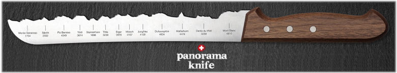 Panorama Knife - Couteau forme montagne silhouette