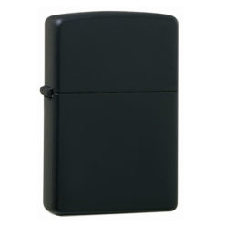 Briquet essence noir mat