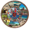 Swiss landscape souvenir plate