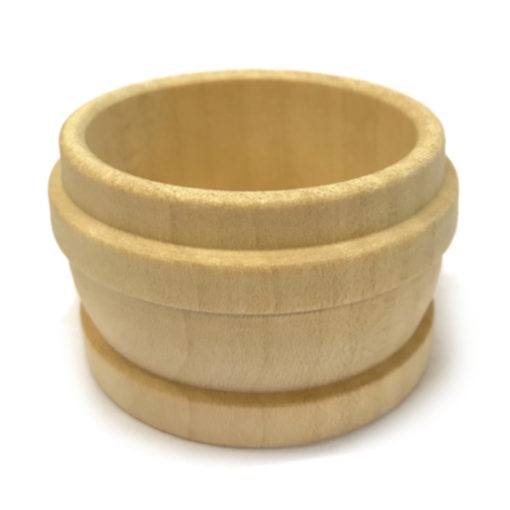 Petit pot bac en bois suisse creme - Seillon
